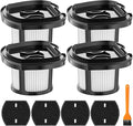 ZYZCBXZC 4 Pack 2284w Vacuum Replacement Filter for Bissell Pet Hair Eraser Filter Hand Vacuum 2284W 2390 2389 2390A, Compare to Parts # 1614212 1614203 1614204, 4 Mesh Filters and 4 Foam Filters