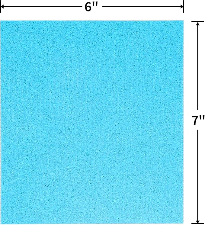 HOMERHYME Swedish Dishcloths, 18 Pack Kitchen Towels Dish Rags, Absorbent Swedish Dish Towels for Kitchen, Non-Scratch Cellulose Sponge Cloths, Biodegradable Washable Reusable Paper Towels, Assorted