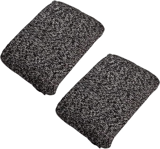 Heavy Duty Kitchen Sponge, 2-Pack Grey Scrubber, Scratch-Free and Cut-Resistant for Non-Stick Cookware, Multi-Purpose Cleaning Supplies for Kitchen and Bathroom Sinks