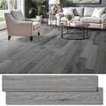 Peel and Stick Floor Tile, INMOZATA Self Adhesive Vinyl Plank Flooring Wood Grain Look 36-Pack 54 Sq.Ft Grey Waterproof Tile Sticker for Bedroom, Living Room, Kitchen, RV(Slategray)