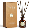 Soréva Sage and Sea Salt Reed Diffuser Set, Plant-Based Oil, Coastal Herbal & Clean Marine Scent, Long-Lasting Luxury Home Fragrance & Office Decor, Relaxing Aromatherapy Gift Set, 7 Reeds, 4.39 fl oz