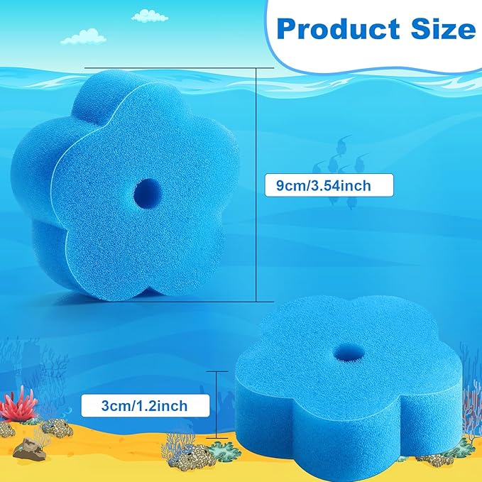 Patelai 40 Pcs Hot Tub Sponge Spa Cleaning Sponges for Hot Tub Oil Absorbing Cleaning Scum for Spa, Bathtub and Swimming Pool to Soak up Oils Bathtub Accessories(Flower)