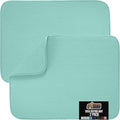 GORILLA GRIP Ultra Water Absorbent Microfiber Dish Drying Mat 2 Pack, Quick Dry Thick Mesh, Slip Resistant Pad for Sink Dishes or Under Rack, Kitchen Counter Accessories, Machine Wash, 18x16, Mint