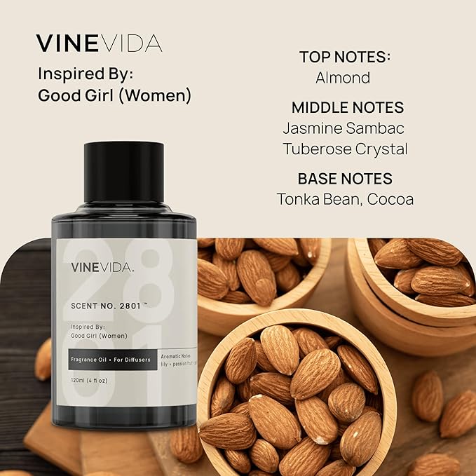 VINEVIDA Ladies Collection (Pack of 4) - Diffuser Fragrance Oil Set - Cold Air Diffuser Oil | Luxury Essential Oils for Diffuser