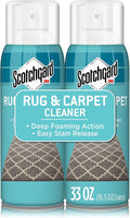 Scotchgard Rug & Carpet Cleaner, Fabric Cleaner Blocks Stains, Cleaning Sprays Make Cleanup Easier, Two 16.5 oz Cans