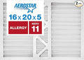 Aerostar 16x20x4 MERV 11 Pleated Replacement Air Filter for Honeywell FC100A1003, 2 Pack (Actual Size: 15 7/8" x 19 3/4" x 4 3/8")