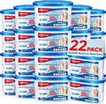 22Pack Moisture Absorbers, 10.6OZ Humidity Absorber Bucket, Moisture Absorbers for Closet, Dehumidifier Bucket for Wardrobes、 Kitchens and Bathrooms, Fragrance Free Humidity Absorber