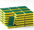 SHENLIU 50 Pack Non Scratch Scrouing Sponges, Kitchen Scrub Dish Sponge Cleaning Brush Scrubber Supplies for Household Cleaning Dishes Kitchen Apartment Car Bike