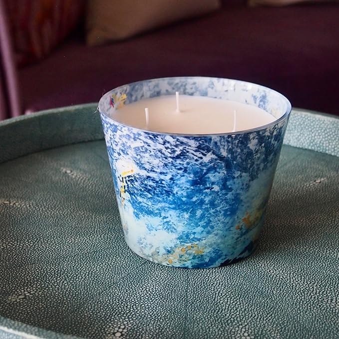 Scented Candle | Eco-Friendly Soy Blend Wax | Glass Luxury Candles | Perfect for Home Décor & Gifting | 150g | 10cm Tall | Approx Burn Time - 80 Hours (Sueños, 10cm)