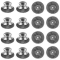 16 Pack Steel Wool Scrubber with 8 PCS Replacement Wire Pads Set, Replaceable Steel Pot Scrubber, Non Scratch Dish Sturdy, for Cleaning Pots, Pans, Grills, Sink
