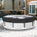 18FT Pool Covers for Above Ground Pools, Safana Round Pool Winter Cover, Tear Resistant Fabric Swimming Pool Covers, Superior Strength & Durability, Prevent Leaves, UV Resistance, Prevent from Debris