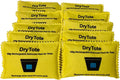 DryTote Rechargeable Desiccant Pack (10 Pack), Ultimate Moisture Absorption, Color Change Indicator, Safe Storage Protection, Large Capacity 200 Gallons, 100g, Yellow