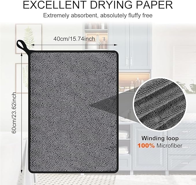 Shiny Bath Wipes Cleaning Cloths,3pcs Shiny Bath Drying Towels,Shower Doors Drying Towels,16*24in Streak Free Glass Window Car Mirror Super Absorben Microfiber Cleaning Cloths(3pcs grey16*24")