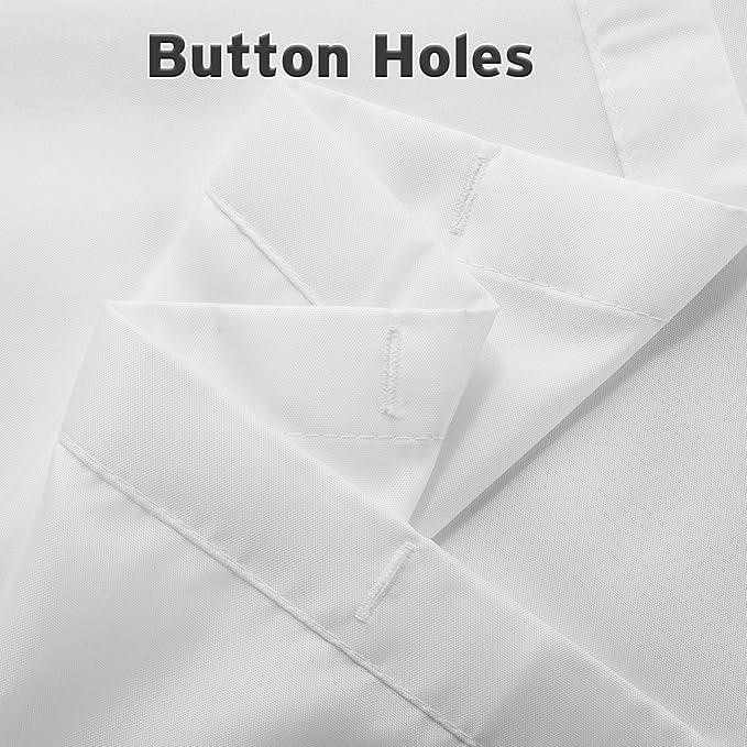 Titanker Small Stall Shower Curtain Liner Washable, 60x72 Inches, White Fabric Stall Shower Liner with 2 Magnets, Waterproof RV Shower Liner Soft Lightweight Polyester, White