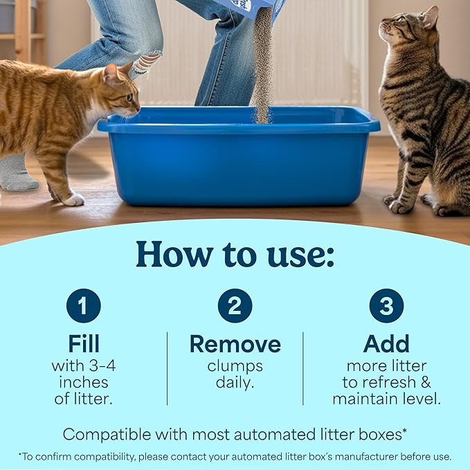 Fresh Step Advanced Simply Unscented Clumping Litter, Fresh Step Unscented Cat Litter Fights Odor on Contact, 37 lbs. (2 x 18.5 lb. Box)