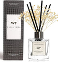 Real Flower Stick Diffuser Set Hotel White Tea Scent for Bathroom Accessories Shelf Decor & Air Fresheners, Sticks Defusers with 5.1 fl oz Essential Oils, House Bedroom Office Decor & Gifts