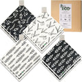 Eulnars Swedish Dishcloths for Kitchen, 8 Pack Flower Reusable Paper Towels Washable, Non-Scratch Swedish Kitchen Towels, Super Absorbent Cellulose Dish Cloths, Eco Friendly