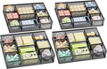 Marbrasse 2 Pack Desk Drawer Organizer, Mesh Drawer Organizer Tray with 8 Adjustable Compartments, Desk Organizers and Accessories, 5 Dividers Drawer for Office Supplies, Makeup & Vanity (Black-2P)