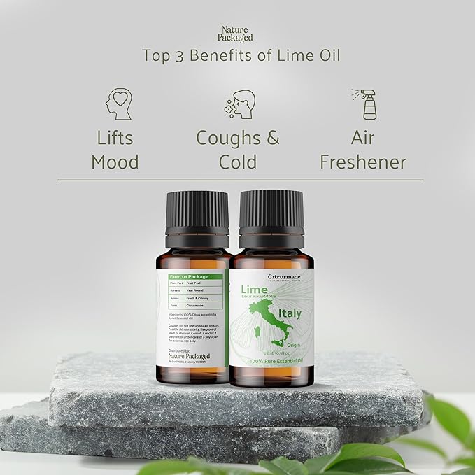 Lime Essential Oil - Direct from Citrusmade in Sicily- Pure Essential Oils for Diffusers and Aromatherapy in The Mediterranean - 100% Pure Therapeutic Grade (22lbs)