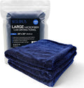 WEST BROS Large Car Drying Towel, 1300 GSM Professional Car Towel with Double Twisted Loop,Super Absorbent Large Microfiber Drying Towels for Cars, Trucks, SUVs - 20"x26", Navy