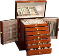 Wooden Jewelry Box,jewelry boxes for women large,jewlrey box&organizers with necklace hanger,jewerly organizer,9-layer large capacity jewelry storage box for jewelry