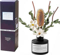 Reed Diffuser Set with Dried Flowers, 3.38fl.oz Fragrance Diffuser with Sticks, Scented Sticks Aroma Diffuser, Home & Office Décor for Air Fresheners, Bathroom (Pure White Gardenia)