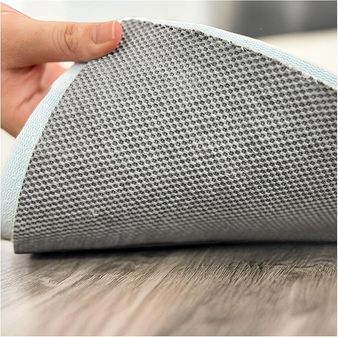 KOECKRITZ 12' x 17' Oval Non-Slip Rug Pad Gripper - 1/4″ Thick Felt & Rubber Duo-Lock - Safe for All Floors & Hardwoods - Protects Floors, Keeps Rugs Flat