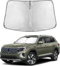 EcoNour Windshield Sun Shade Compatible for Volkswagen Atlas 2018–2025 | SUV Front Window Sunshade | Foldable Sun Visor Protector | UV & Heat Blocking | Keeps Interior Cooler