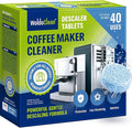 WoldoClean Coffee Machine Cleaner & Descaler Tablets (40 Count) - Universal Descaling Tabs Compatible with Nespresso, Keurig, Ninja, Breville & Drip Coffee Makers, Removes Limescale & Mineral Buildup