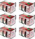 BlissTotes Moving Bags, 6-Pack Storage Bags, Moving Bags Heavy Duty Extra Large, Moving Totes, Clear moving Bags, Reinforced Handles & Tag Pocket (125L)