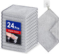 Wangjinpeng 24PCS 3-Layer Non-Scratch Multipurpose Steel Wire Dishcloths - Reusable Quick-Dry Odor-Free Scrub Cloths for Dishes, Kitchen Cleaning Cloths for Cookware, Sinks, Stove Tops(7.87X7.87)