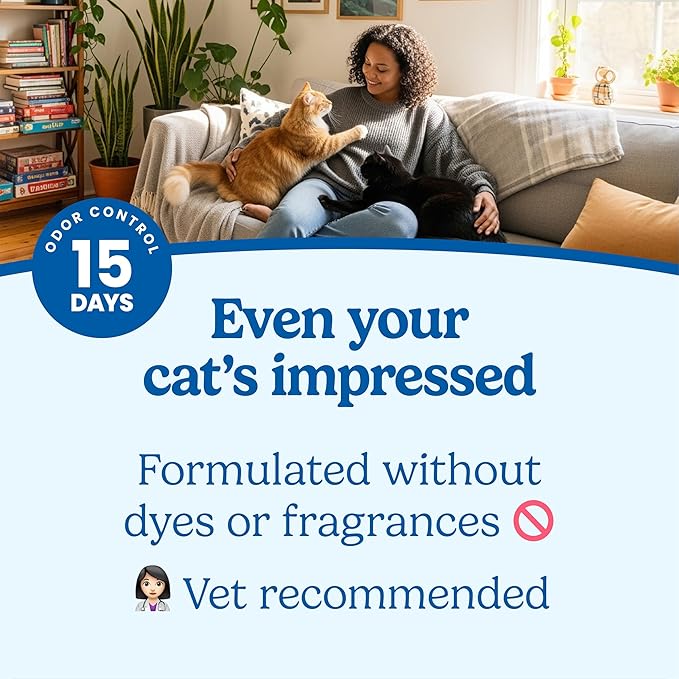 Fresh Step Advanced Simply Unscented Clumping Litter, Fresh Step Unscented Cat Litter Fights Odor on Contact, 18.5 lb. Box