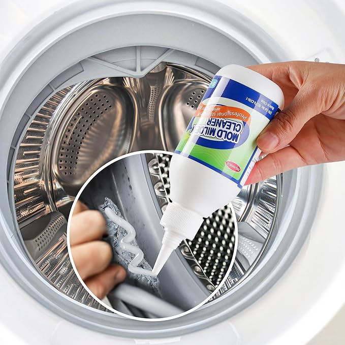 GELIVABLE Powerful Stain Remover Gel Cleaner Whitening Deep Cleaner for Washing Machine Seal, Bathroom Grout, Walls, Shower, Kitchen Sinks and Refrigerator Strips - 5 Fl Oz
