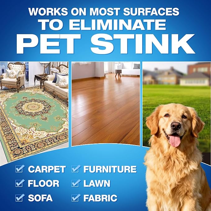 Pet Odor Eliminator for Strong Odor Fragrance Free Colorless and Odorless 16.9oz Spray with Safe Highly Effective Ingredients Carpet Deodorizer and Cat Litter Deodorizer Suitable for Dogs and Cats