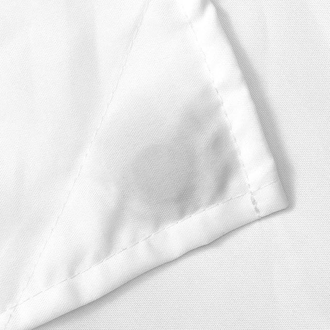 N&Y HOME Fabric Shower Curtain or Liner with Magnets - Soft Cloth Shower Liner with Hotel Quality, Machine Washable - White, 72x72