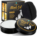 Feilove 4-in-1 Mink Oil Leather Conditioner and Cleaner 3.52 oz - Premium Waterproof Formula for Boots and Shoes