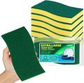 AIDEA Sponges Kitchen, XL Heavy Duty Dish Sponge, Cleaning Dish Scrubber Sponge for Home and Kitchen, Extra Large Cleaning Supplies for Pots, Pans, 6 Pack
