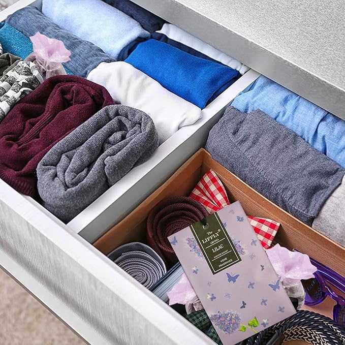 LIFFLY 14 Packs Lilac Scented Sachets Bag for Drawers and Closets