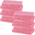 M METERXITY 12-Pack Kitchen Sponges, Condense Eco Cellulose Non-Scratch Scrub Heavy Sponge for Kitchen/Household/Bathroom, Clean Tough Messes Dish Scrubber [Pink]