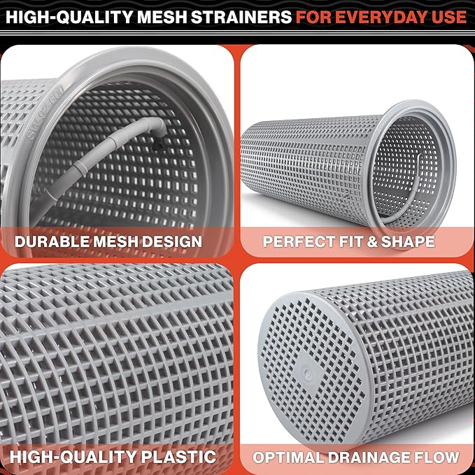 Swimables Heavy Duty Large Leaf Canister Basket - Compatible with Hayward Leaf Canister Basket W530 & W560 Pool Filter Basket Replacement - Durable Pool Strainer Basket for Inline Leaf Canister