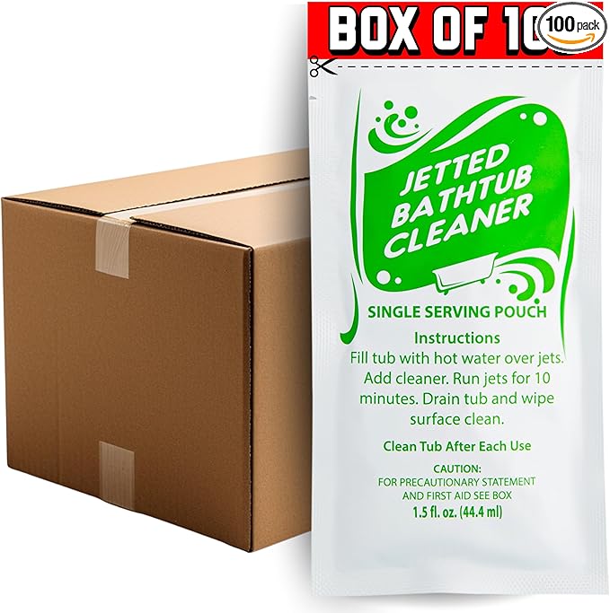 Oh Yuk Jetted Bathtub Cleaner Concentrate Case of 100 1.5 Ounce Pouches