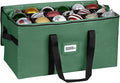 Christmas Ornament Storage Container,Box Stores Up to 54-4", Adjustable Dividers, Large Organizer Bin to Protect and Store Holiday Décor - Green