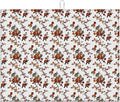 Dish Drying Mat For Kitchen Counter, Retro Brown Flowers Floral Microfiber Absorbent Dish Drainer Rack Pad Reusable Large 18x24in Drying Mat