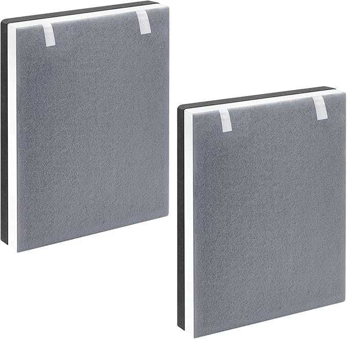LANTINY Vital 100 Filter Compatible with LEVOIT Vital100 Air Purifier, 3-Stage High-Efficiency H13 True HEPA with Activated Carbon Pre-Filters, Vital 100-RF, 2 Pack