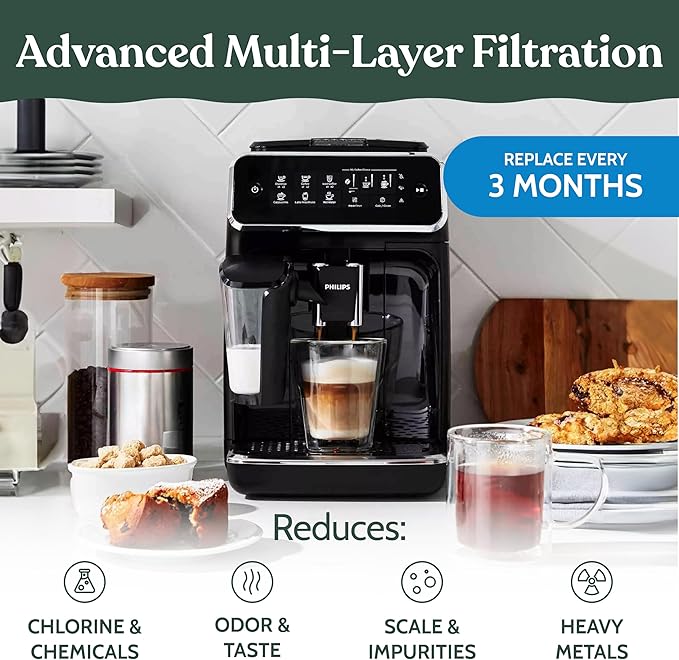 Roobi Compatible Philips Water Filters. Specially Designed for Philips Coffee Machines, Carbon Neutral Aqua Clean Water Filters. 2 Pack, 6 Months Supply.