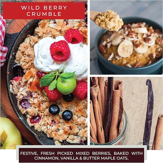 A Cheerful Giver - Wild Berry Crumble - 6oz Baby Scented Candle Jar with Lid - Keepers of The Light - 35 Hours of Burn Time, Gift for Women, Red