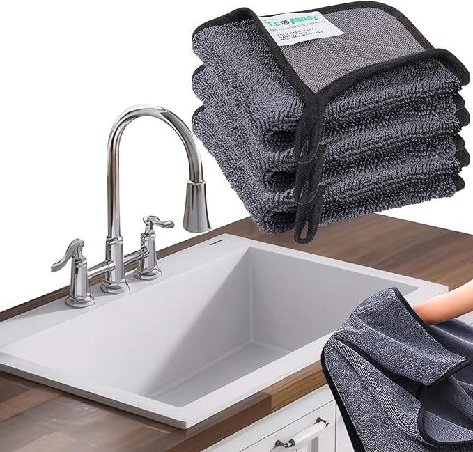 Shiny Bath Wipes Cleaning Cloths, Shiny Bath Drying Towels,Shower Doors Drying Towels,16*24in Streak Free Glass Window Car Mirror Super Absorben Microfiber Cleaning Cloths (1pcs grey16*24")