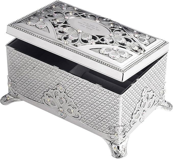 THINGS REMEMBERED Personalized Engraved Anastasia Clover Musical Keepsake Box (Free Customization)