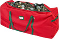 HOLDN’ STORAGE Christmas Tree Bag Heavy Duty 600D Oxford - Christmas Tree Bags Storage Fits Up To 7.5Ft, Extra Wide, Waterproof Storage Bags with Reinforced Handles & Zipper - Red