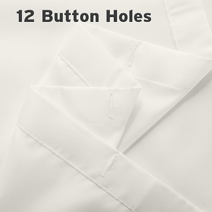 Titanker Fabric Shower Curtain Liner Washable, 70 x 72 Inches, Cream Shower Liner Fabric with 2 Magnets, Bathroom Polyester Shower Liner Waterproof Soft Lightweight, Cream